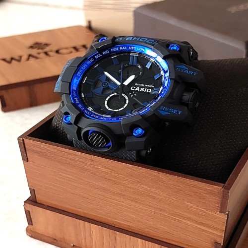 ساعت مچی مردانه مشکی آبی G_SHOCK مدل 1231