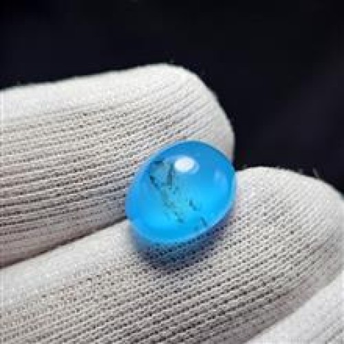 خرید نگین سنگ عقیق آبی آبدار معدنی کد وردسا