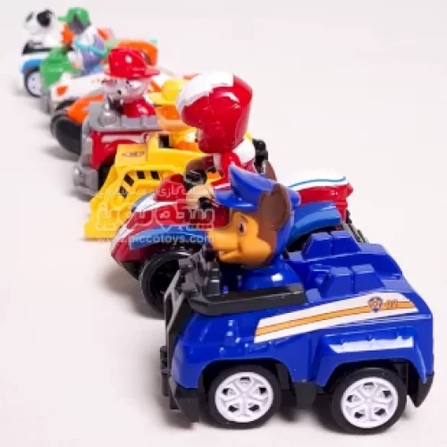 فیگور 9 عددی سگهای نگهبان پاوپاترول paw patrol با ماشین عقب کش کد M99C