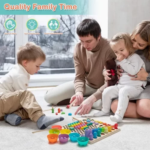 اسباب بازی مونته سوری تخته لگاریتمی 5 در 1 کد OY041