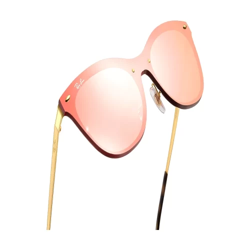 عینک آفتابی ریبن RayBan 3580N Blaze Cat Eye Flat Lens Pink Mirror - Image 8