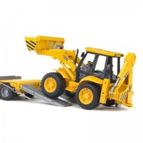 کامیون حمل لودر مان Loader Truck With JCB bruder 2776