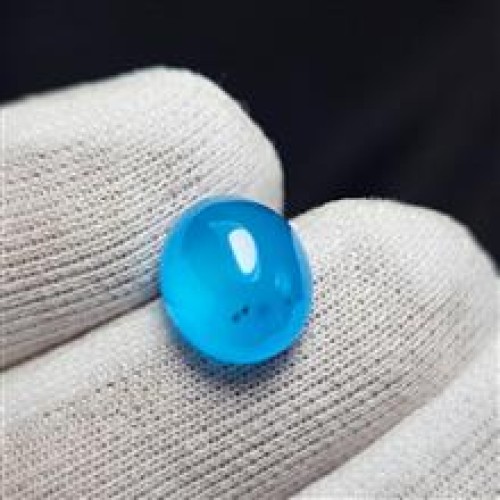 خرید نگین سنگ عقیق آبی آبدار معدنی کد وردسا