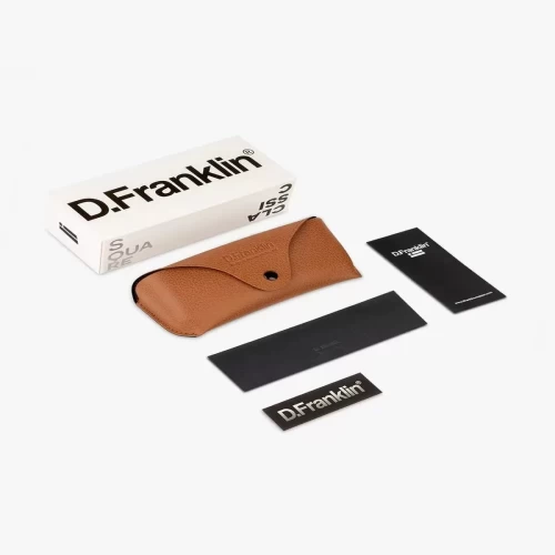 عینک آفتابی دی فرانکلین مدل D.franklin Classic Square / Gold - Brown - Image 5