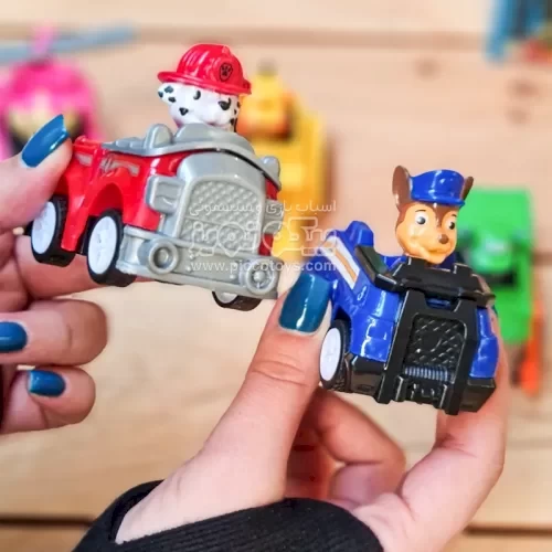 فیگور6 عددی سگهای نگهبان پاوپاترول paw patrol با ماشین
