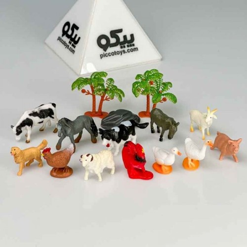 فیگور حیوانات مزرعه طرح استوانه ای کد NC3315