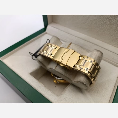 ساعت اورینت دو تقویم طلایی صفحه سفید کلاسیک تک مردانه - Image 2