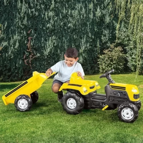 تراکتور پدالی آبی Dolu با تریلر کد 8046