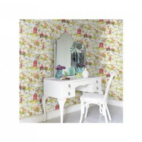 کاغذ دیواری انگلیسی اتاق کودک - تاینی تاتز G45130 tiny tots