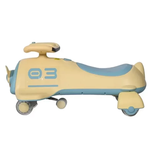 لوپ کار کویر موزیکال طرح هواپیما رنگ زرد آبی کد P/QT8081/ZA