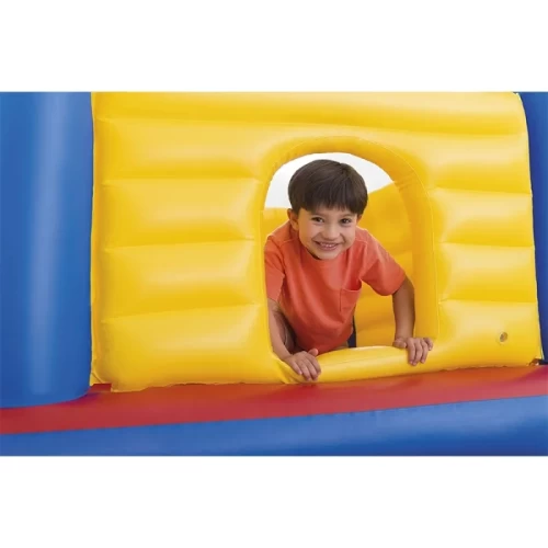 جامپینگ بادی کودک اینتکس Intex مدل قلعه زرد آبی کد 48259
