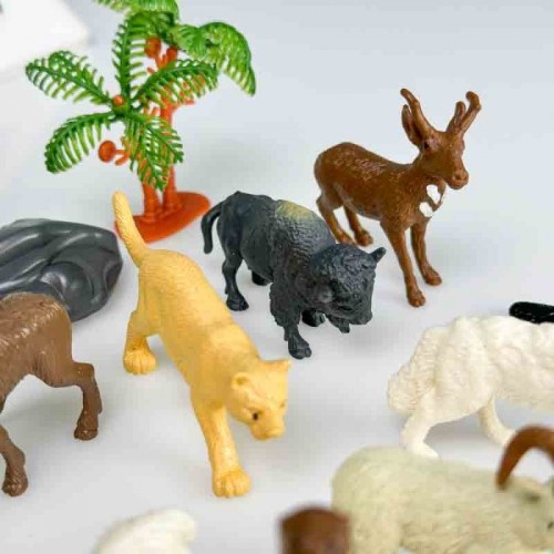 فیگور حیوانات وحشی طرح استوانه ای کد YS2315A