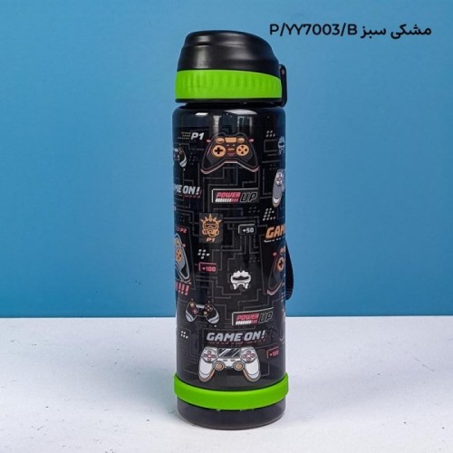 قمقمه نی دار فانتزی 750 میلی لیتر شفاف کد YY7003