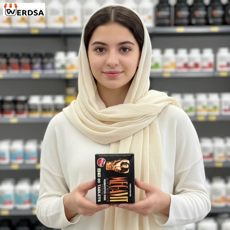 قرص چاقی و افزایش حجم و اشتها Megavit با عینک ویژه دودی هدیه