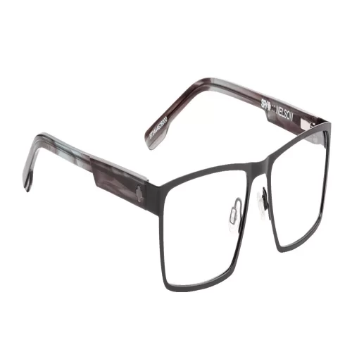 عینک طبی اسپای Spy Nelson 57 Matte Black Gray Smoke - Image 3