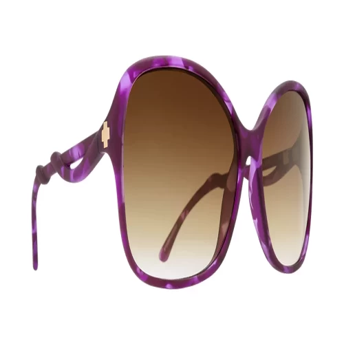 عینک آفتابی اسپای Spy Fiona Soft Matte Purple Tort Happy Bronze Fade - Image 3