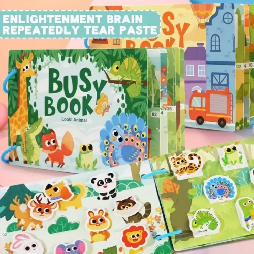 کتاب مونته سوری پازلی busy book مدل جنگل کد 6508584