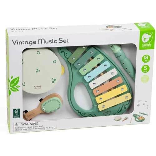 اسباب بازی ست موسیقی کلاسیک ورلد Vintage Music Set classic world کد 40579