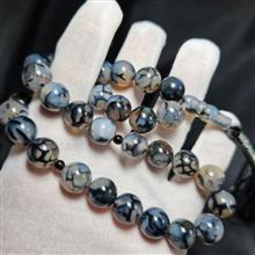 فروش تسبیح 33 دانه سنگ عقیق دراگون معدنی کد