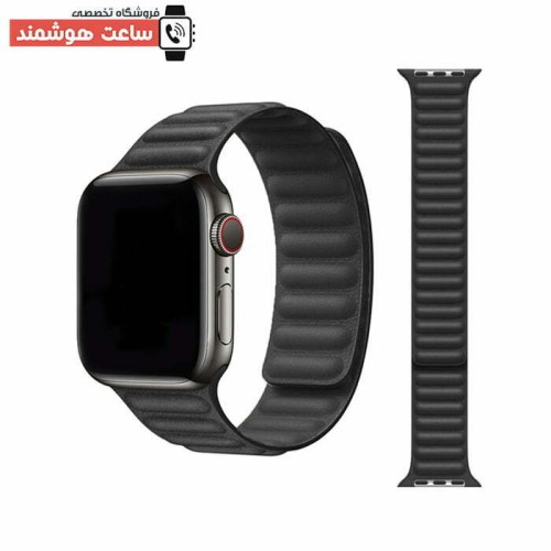بند لدر لینک اپل واچ - Apple Watch Leather Link Strap - Image 3