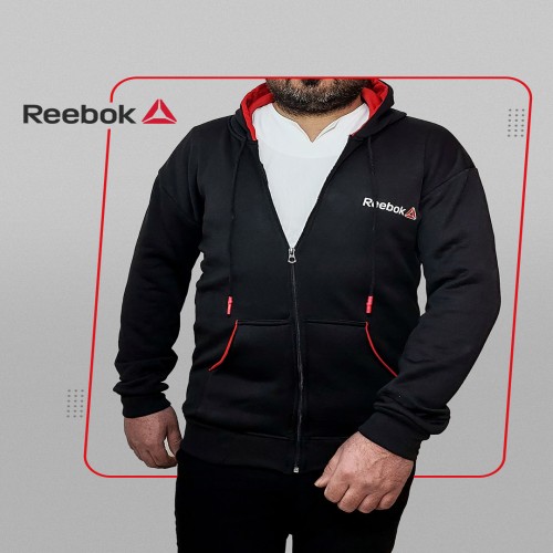 سویشرت مشکی قرمز ریبوک مدل 1367