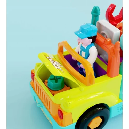 اسباب بازی کامیون ابزار هولی تویز Huile Toys رنگ سبز کد 6109
