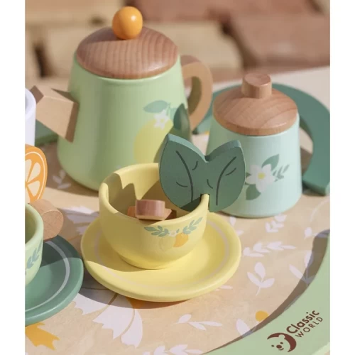 ست عصرانه خوری چوبی کلاسیک ورلد Vintage Afternoon Tea Set classic world کد 50576