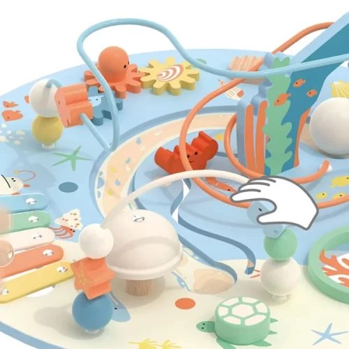 میز فعالیت و بازی چوبی کلاسیک ورلد classic world Multi Activity Table کد 20238