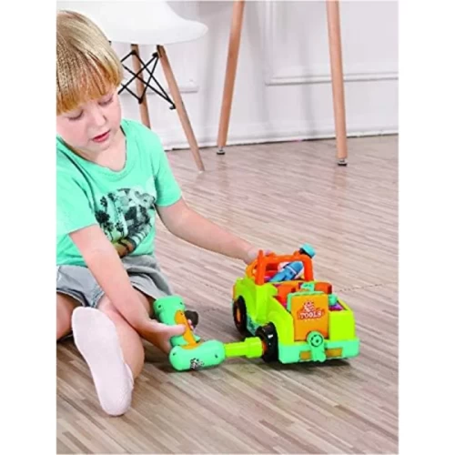 اسباب بازی کامیون ابزار هولی تویز Huile Toys رنگ سبز کد 6109