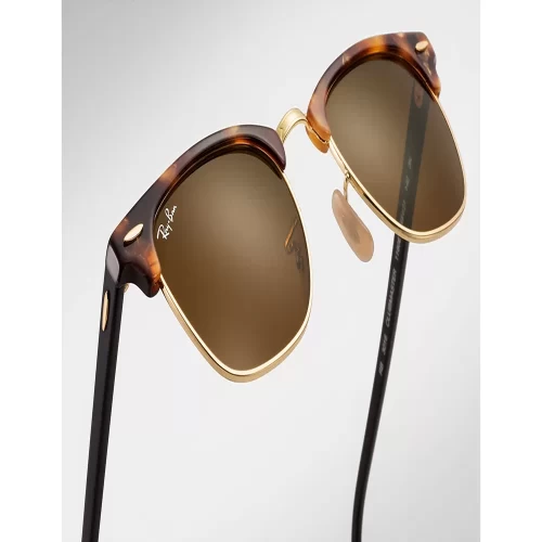 عینک آفتابی RayBan 3016 51 Clubmaster Fleck Brown Classic B 15 - Image 5