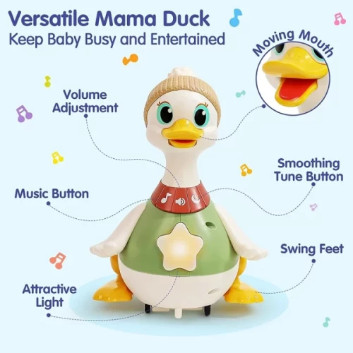 اردک و جوجه موزیکال هولی تویز سنسور دار هولی تویز Huile Toys کد HE9987