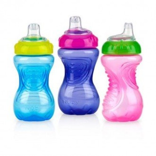 طراحی زیبا قمقمه سوپاپ دار 300ml مدل nuby 9926