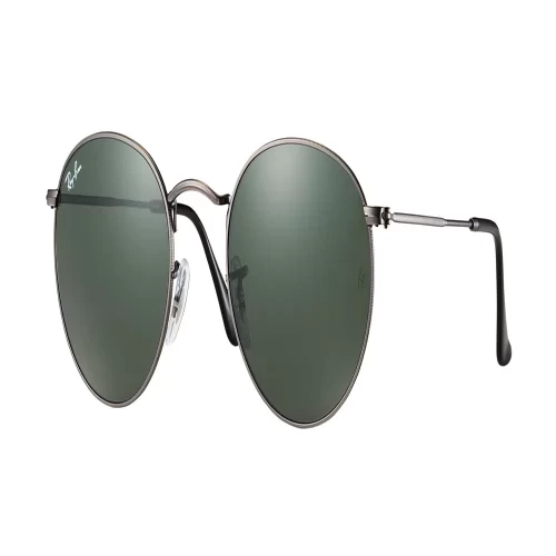 عینک آفتابی RayBan 3447 029 Round Gunmetal Green Classic G 15 - Image 2