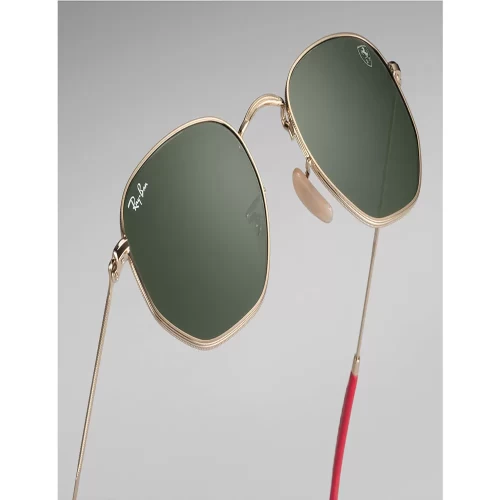 عینک آفتابی RayBan 3548NM Scuderia Ferrari Gold Green Classic G 15 - Image 5