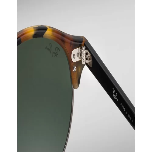 عینک آفتابی RayBan 4246 Clubround Tortoise Black Green Classic - Image 7