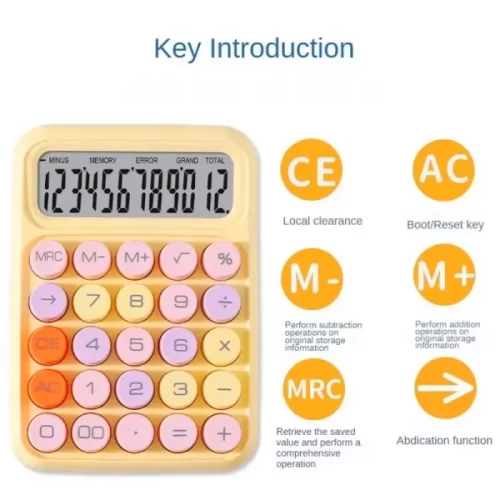 ماشین حساب فانتزی پاستلی کد RZ817