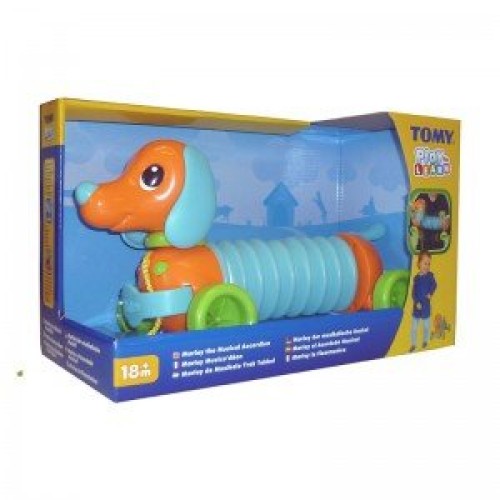 خرید سگ آکاردئونی موزیکال سگ نخ کش آکاردئونی موزیکال tomy مدل 72098