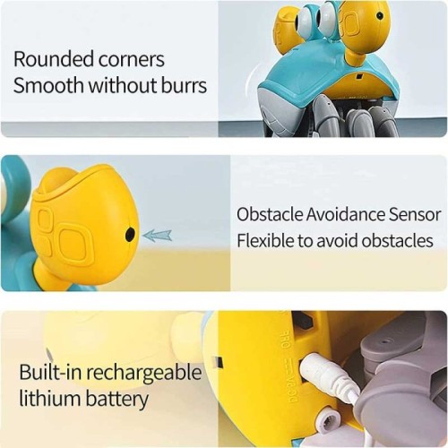 اسباب بازی خرچنگ سنسوری رنگ آبی کد P/QC1Y/B