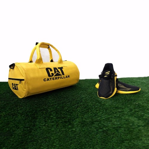 ساک ورزشی زرد CAT مدل 1148