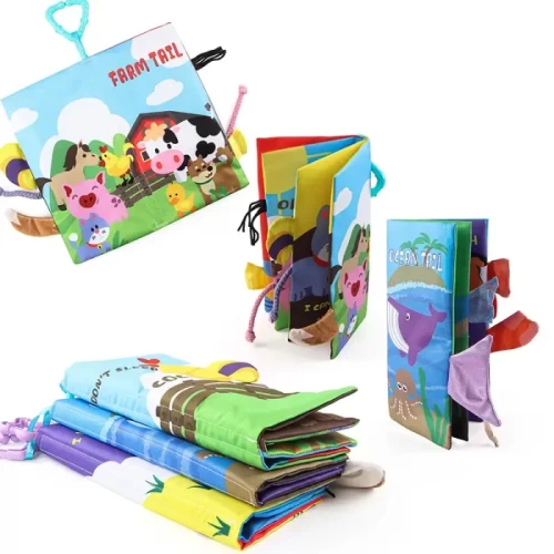 کتاب پارچه ای آموزش دم حیوانات دریا کد 66530A3