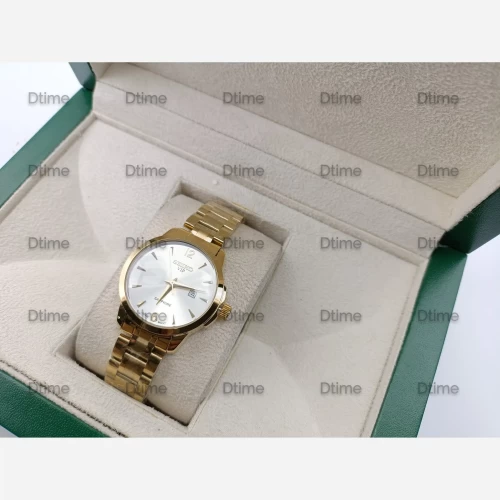 ساعت سیکو طلایی صفحه سفید کلاسیک تک زنانه