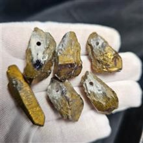 فروش پک 6 عددی راف کوارتز پیریت معدنی کد G81257