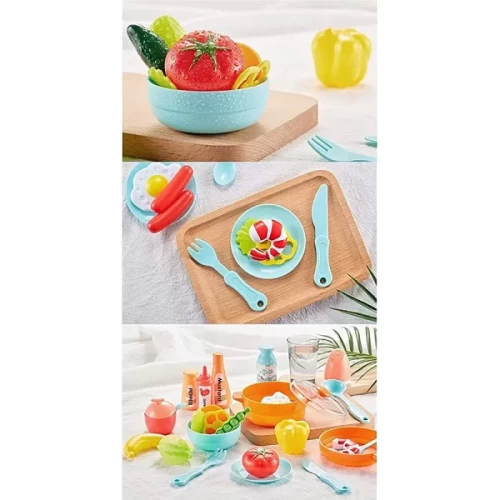 آشپزخانه کودک 4 2تکه موزیکال رنگ صورتی کد 889168