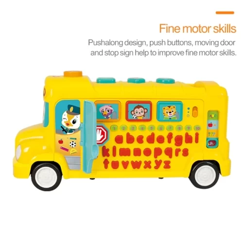 قیمت و خرید اسباب بازی اتوبوس موزیکال آموزشی Huile Toys