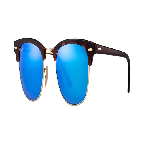 عینک آفتابی RayBan 3016 Clubmaster Tortoise Blue Flash - Image 2