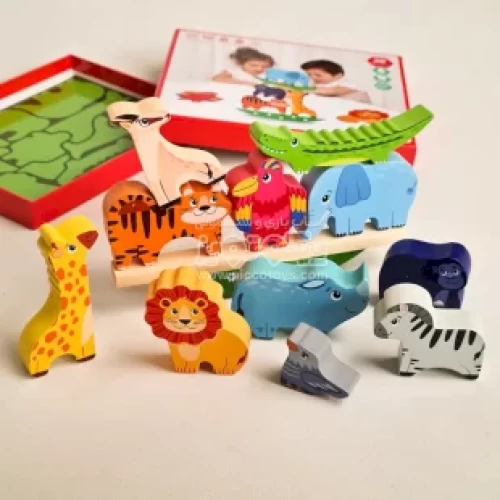 پازل چوبی تعادلی مدل حیوانات کد JHTOY338