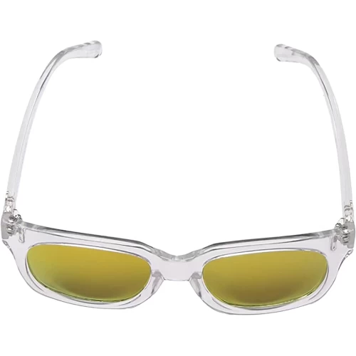 عینک آفتابی اسپای مدل SPY Shandy Crystal - Gray with Gold Mirror - Image 6