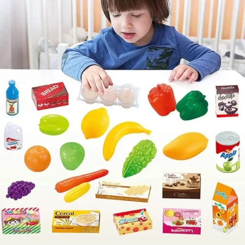 اسباب بازی سبد خرید فروشگاهی 41 تکه با لوازم کد 668100