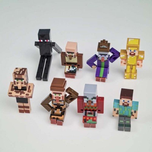 اکشن فیگور 8 عددی ماینکرفت با سلاح MINECRAFT کد P/19745/B
