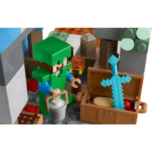 لگو ماینکرافت 304 قطعه مدل Mincraft The Frozen Peaks کد 21243